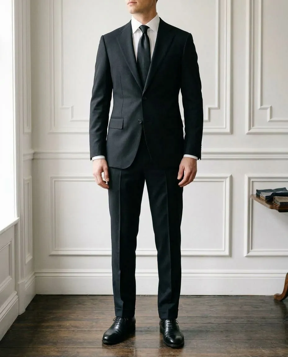 Siyah Slim Fit Takım Elbise — Resmi
